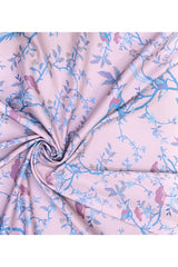 Classic Huma Pink Pyjama Set - Luxury Cotton Satin Night