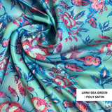 Alluring Urmi Sea Green Kaftan