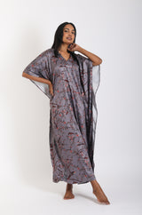 Alluring Huma Grey Kaftan