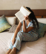 Voguish Aisha Aqua  Pyjama Set