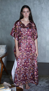 Alluring Humera Berry Kaftan