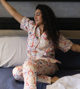 Eternal Humera Ivory Pyjama Set