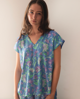 Chic Rina Blue Shorts Set
