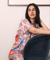 Eternal Naina white Pyjama set