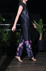 Voguish Shia Black Pyjama Set