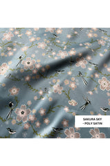 Always Sakura Sky Sleep Shirt - Luxury Poly Satin Night