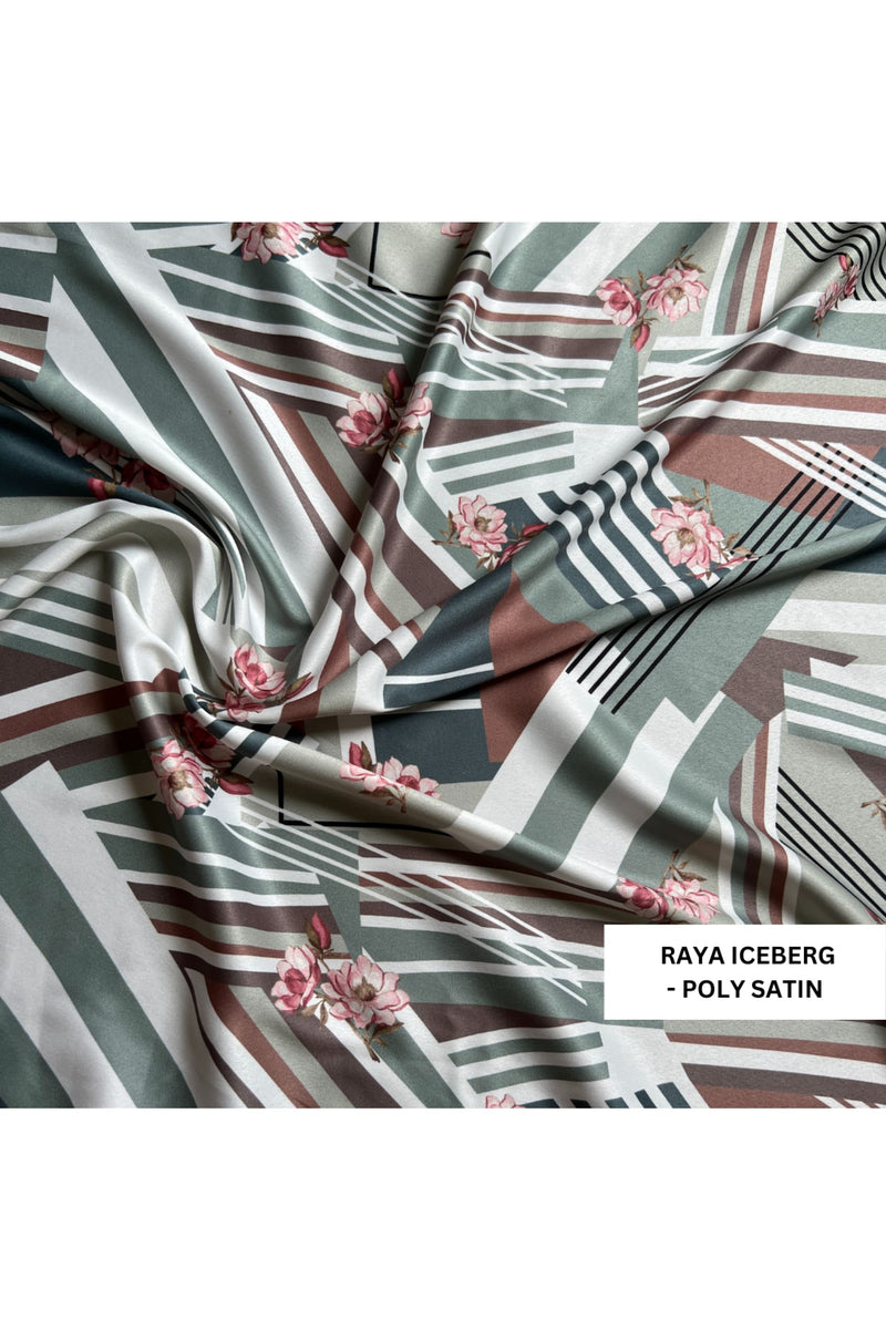 Charming Raya Iceberg Pyjama Set - Luxury Poly Satin Night