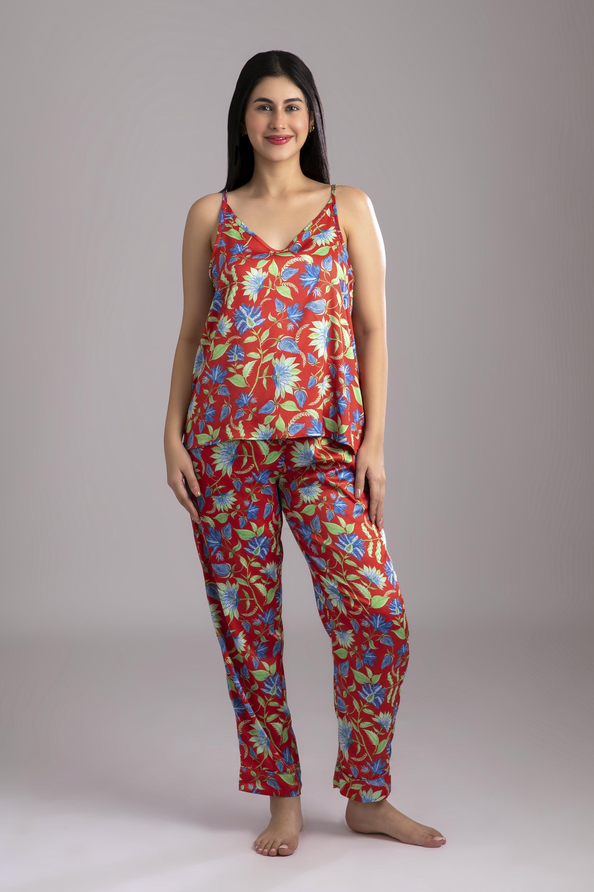 Charming Rina Red Pyjama Set – FortyWinksCompany