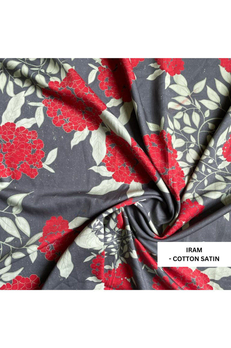 Cheerful Iram Pyjama Set - Luxury Cotton Satin Night Wear