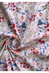 Eternal Humera Ivory Pyjama Set - Luxury Cotton Satin Night