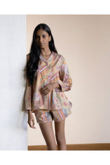 Forever Raya Desert Shorts Set - Luxury Cotton Satin Night