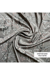 Forever Venetian Sand Shorts Set - Luxury Poly Satin Night