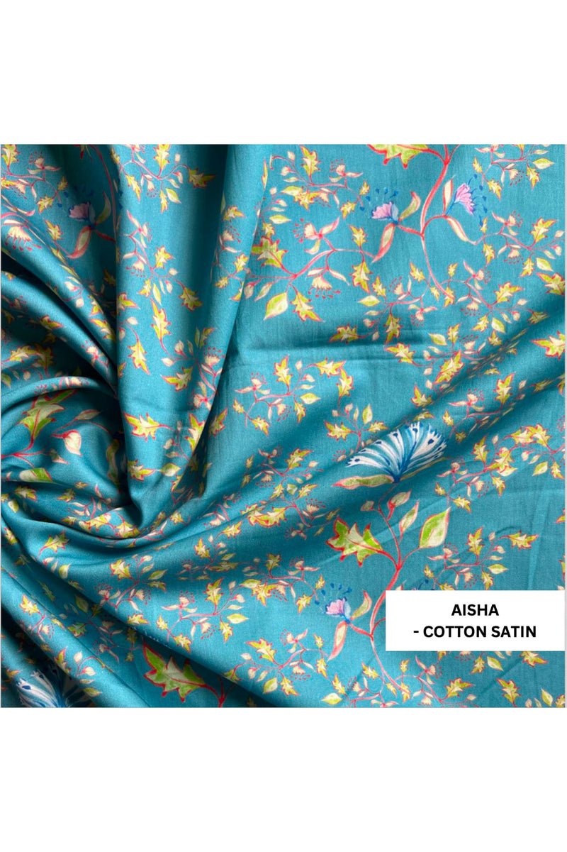 Modish Aisha Pyjama Set - Luxury Cotton Satin Night Wear