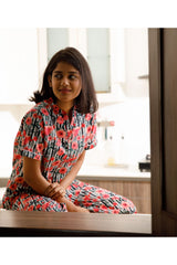 Modish Kaira Pyjama Set - Luxury Cotton Satin Night Wear