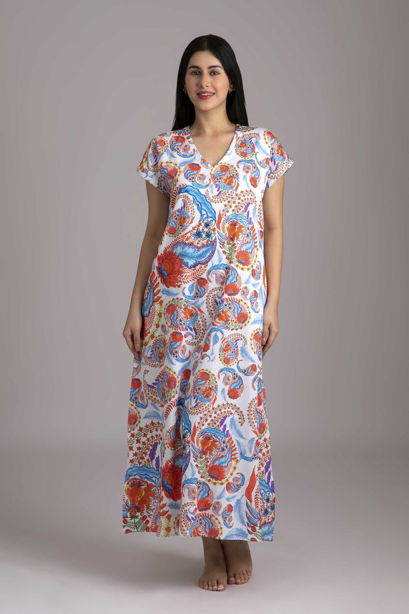 Poise Naina white Night Gown