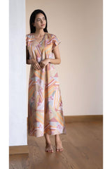 Poise Raya Desert Night Gown - Luxury Cotton Satin Night