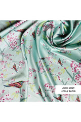 Ritzy Juhii Mint Pyjama Set - Luxury Poly Satin Night Wear