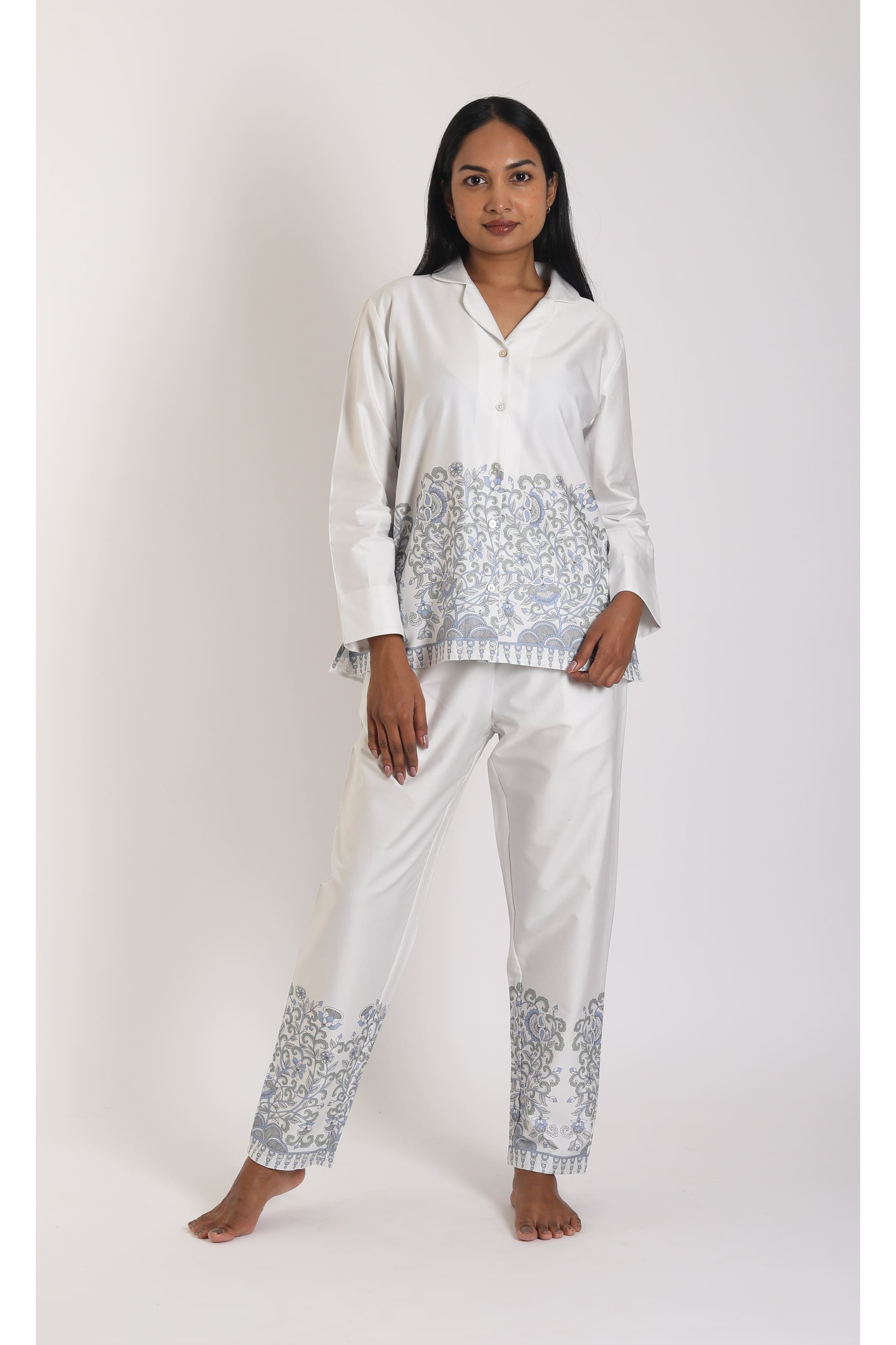Timeless Tree Of Life White Pyjama Set – FortyWinksCompany