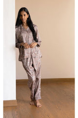 Timeless Venetian sand Pyjama Set - Luxury Poly Satin Night