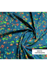 Urban Kaavya Navy Shorts Set - Luxury Cotton Satin Night