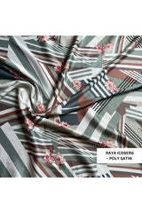 Urban Raya Iceberg Shorts Set - Luxury Poly Satin Night