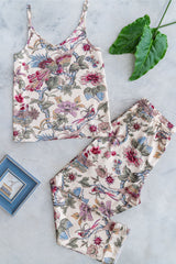 Charming MAHUA - FortyWinksCompany camisole printed mughal digital printed smart pants nightwear sleepwear loungewear mehtaab