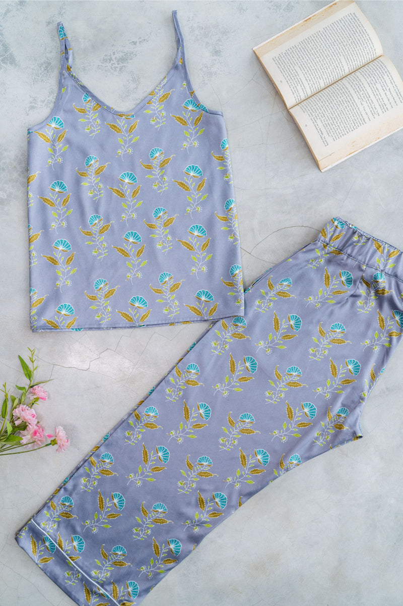 Cheerful ANAISHA - FortyWinksCompany camisole printed mughal digital culottes nightwear nightsuit  sleepwear loungewear mehtaab collection