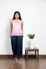CHEERFUL BLUSH PINK AND MIDNIGHT BLUE