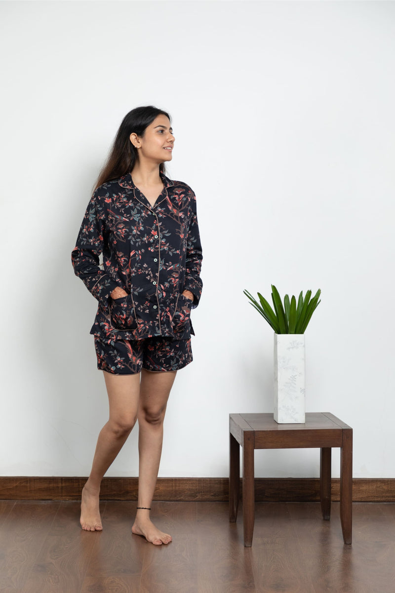 Buy online Butter Fly Print Shorts Set Nightwear Set from sleepwear for  Women by Clovia for ₹879 at 65% off | 2024 Limeroad.com