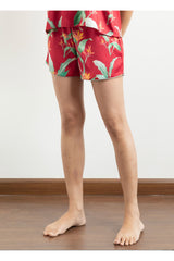 Three pairs of shorts in luxurious poly satin in vibrant prints, which are perfect to lounge in. Elegant shorts with an elasticated waistband and a drawstring, adding meaning to comfort and relaxation.
